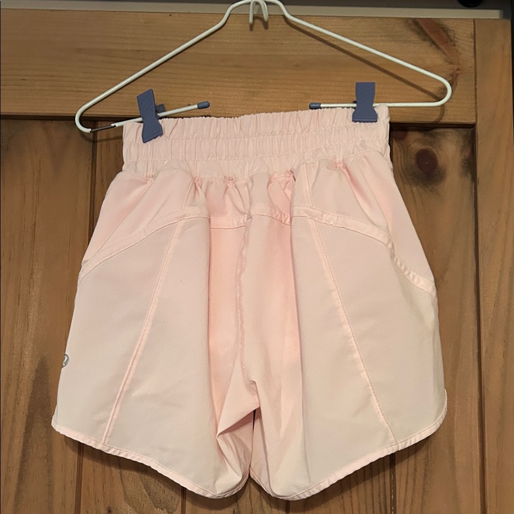 Lululemon Athletica Soft Pink Athletic Shorts